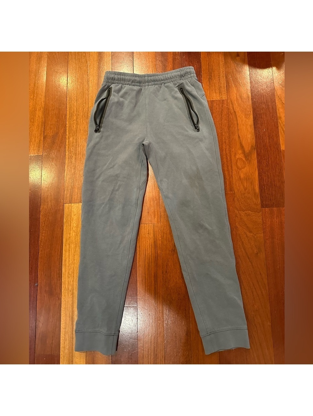 Old Navy Gray Kids Fleece Joggers with Zipper Pockets XL 14/16